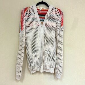 POL Multicolor Open-Knit Cardigan
